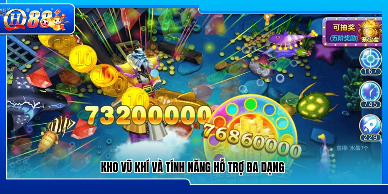 Hệ thống vũ khí phong phú cùng nhiều tính năng hỗ trợ